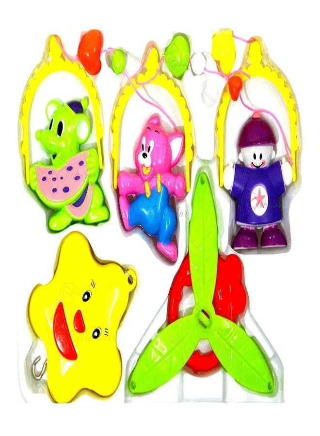 Globular Hanging Hormonius Key Operating Music Toys for Babies 0-6 Months Rotatable Born Baby Cradle Toddlers Toys - Image 1